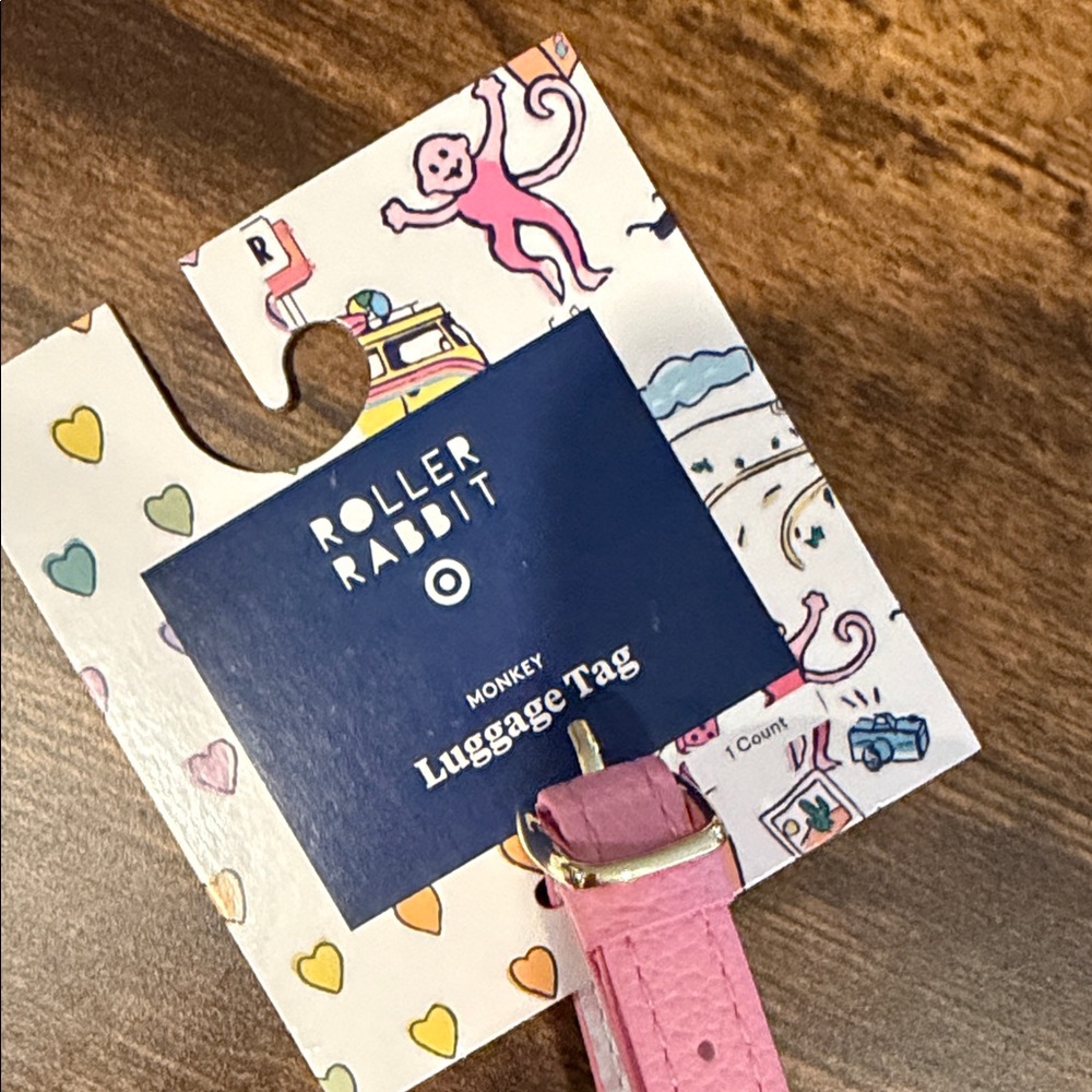 Roller Rabbit Target Sea Monkey Luggage Tag - Picture 2 of 3